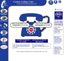 CountryCallingCodes.com thumbnail