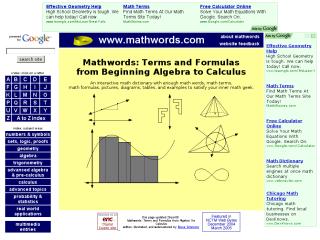 Mathwords thumbnail