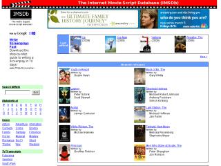 Internet Movie Script Database thumbnail
