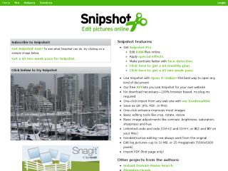 Snipshot: Edit pictures online thumbnail