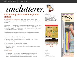 Unclutterer thumbnail