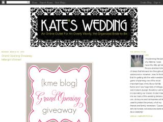 Kate's Wedding Blog. thumbnail