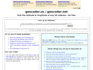 geocoder.us: a free US address geocoder thumbnail