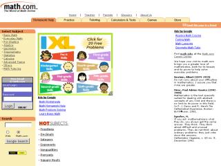 Math.com thumbnail